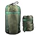 Lljsszr Compression Stuff Sack with Adjustable Straps, 18cm X 38cm, Sleeping Bag, Compression Bag for Hiking, Backpacking, Traveling, Green