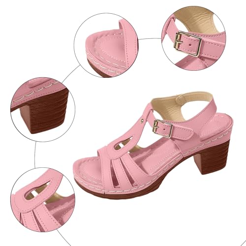 Wedge Sandals for Women Dressy Summer Comfortable Walking Open Toe Low Heel Sandal Arch Support Sandals with Arch Support Vacation Beach Shoes3