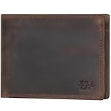 ✔ VINTAGE STYLE - die edle Herrengeldbörse besticht durch erstklassige Verarbeitung und hochwertiges naturbelassenes Vintage Leder. Unregelmäßigkeiten in Farbe, Struktur und kleine Kratzer stellen keinen Mangel dar, sondern sind typisch für den Vintage Used Look – so wird jede Börse zum Unikat mit seiner eigenen Geschichte.