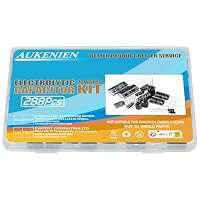 AUKENIEN 23 Wert 288 Stück Elkos Kondensator Sortiment Elektrolytkondensator Set von 10uF bis 2200uF 10V 16V 25V 35V 50V Elko Kondensatoren Aluminium Capacitor Kit – Ansicht 5