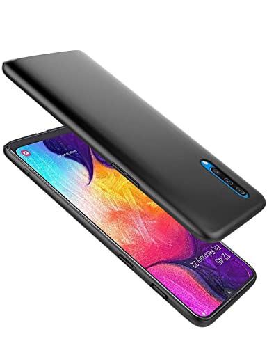Image of Mobile Back Cover Case for Samsung Galaxy A30s, SM-A307F /DS, SM-A307FN /DS (Silicone Case|CameraProtection|Black SC1510)