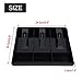 Cash Register Insert Tray, Cash Register Insert Replacement 3 Compartments for Supermarket for Shop Store(Black)