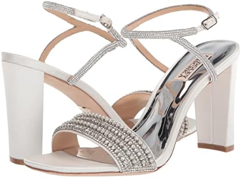 Badgley Mischka Women's Kari Heeled Sandal, Soft White, 9 | Image 6