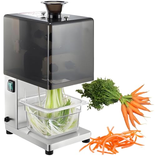 OLSKFUH Cortadoras Automáticas De Cebolletas, Trituradora Automática De Zanahorias Y Apio De 700 RPM, Acero Inoxidable, Cuchillas Opcionales, Máquina Cortadora De Brotes De Ajo Y,1.8mm