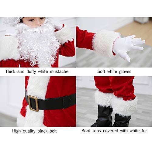 Disfraz infantil de Santa Claus rojo talla X-Small miniatura 6