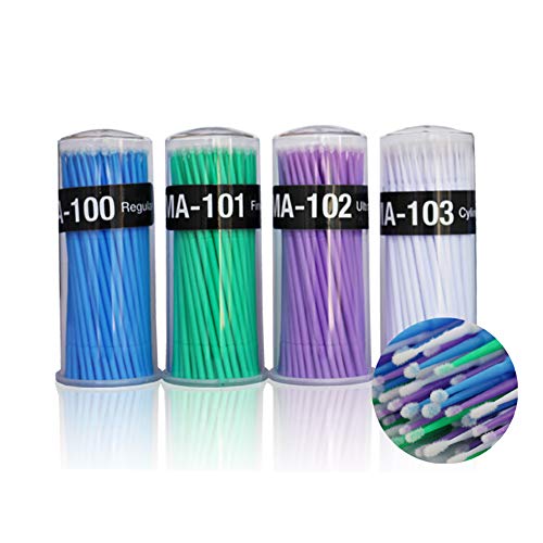Micro Applicator Brushes Disposable Micro Brushes Swab Applicators for Dental Oral Makeup 400pcs