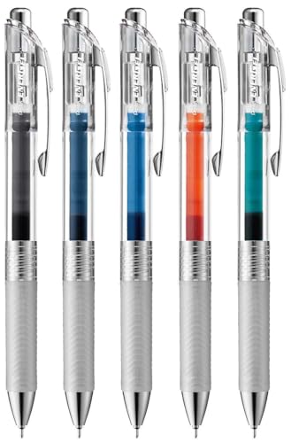 Bolígrafo Pentel EnerGel tinta gel 0.5 mm, 5 colores