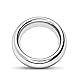 Roluck Penis Ringe Metal Cockring für verzögert Ejakulation Lang Anhaltende Erektion Männer Penisring Glansring (4cm)