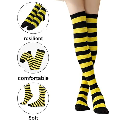 Casual Knee High Sock, Tube Socks, Elasticity Athletic Socks, Thin Stripe Kn-ee High Stockings,Outdoor Casual Knee Sock3