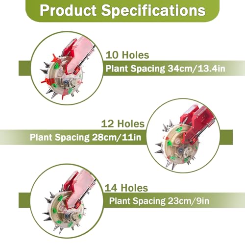 Sembradora manual para jardin con 12 orificios miniatura 7