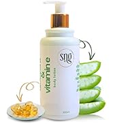 SNG COSMETICS Aloe Vera &amp; Vitamin E Body Lotion 300 ml - Deep Moisturization Waterlily, Argan oil...