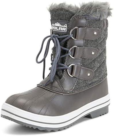 Womens Snow Boot Quilted Short Winter Snow Rain Warm Waterproof Boots