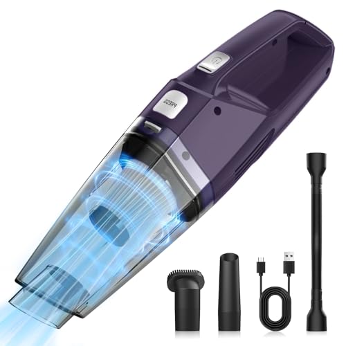 Image of Handheld Vacuum Cordless - 3-In-1 Hand Held Vacuum Rechargeable With 8KPa Suction, Lightweight 1.7 Lbs Handheld Vac, Quick Dust Removal & Cleaning Tool With Accessories Storage For Car, Kitchen & Home