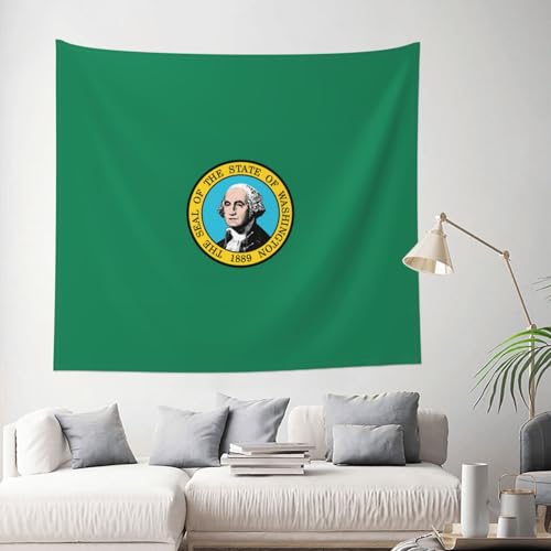 Tenture EdWal drapeau Washington 152x130cm décoration de chambre