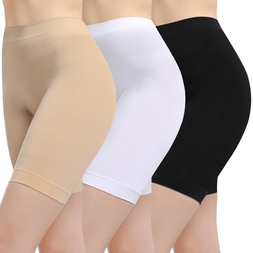 Women's Slip Shorts for Under Dresses Anti Chafing High Waisted Seamless Smooth Shorts