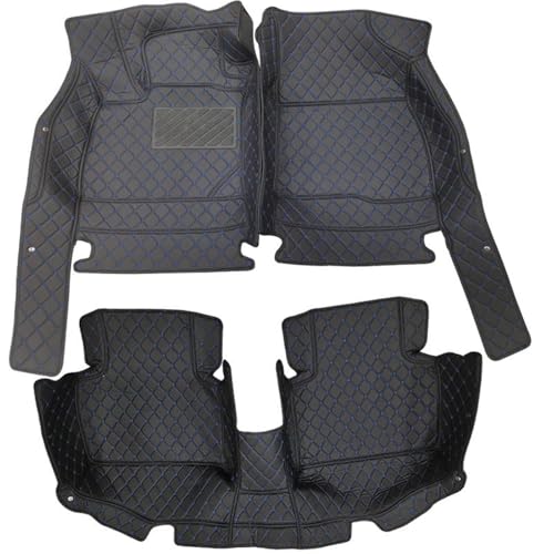Tapis de sol pour Subaru Legacy 2004-2009 en noir et bleu LHD durables