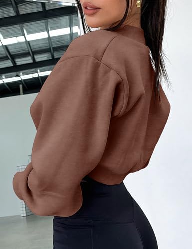 Image of Amarmia Women's Bolero Sweater Shrugs Y2K Open Front Workout Sweatshirt Long Sleeve Crop Tops