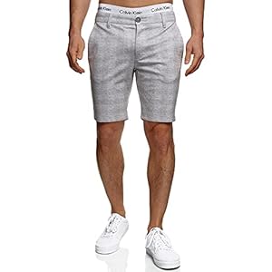 Indicode Aalborg Chino shorts voor heren met 4 zakken van viscose-stretch | korte broek regular fit bermuda chinoshorts mannen shorts shorts zomerbroek voor mannen
