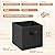 STORAGE MANIAC Storage Cubes, 11 Inch Durable 6 Pack Fabric Foldable Collapsible Bins with Handles for Organization, Closet, Shelves, Offices, Toys, Black