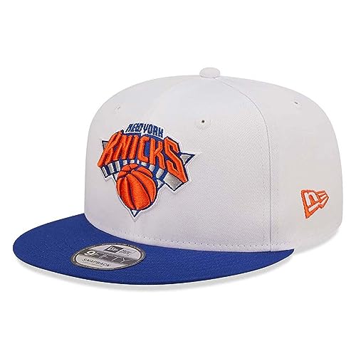 New Era - NBA New York Knicks White Crown Team 9Fifty Snapback Cap Farbe Weiß, Größe S-M
