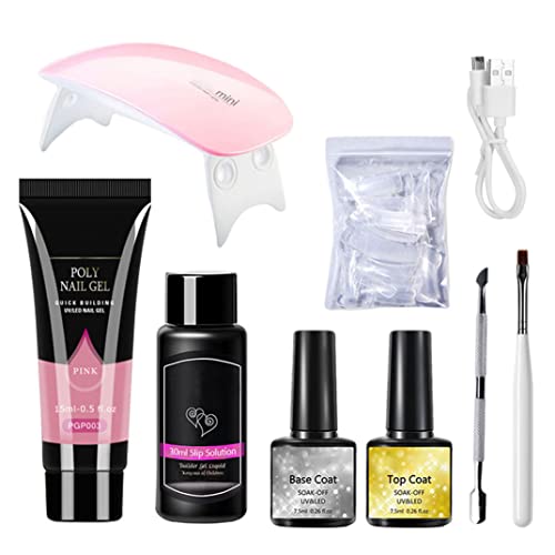 Kit de extensión de uñas Manicura Juego de herramientas de arte de uñas Set Kit de arranque de gel 8pcs PGP003 EXTENSIÓN