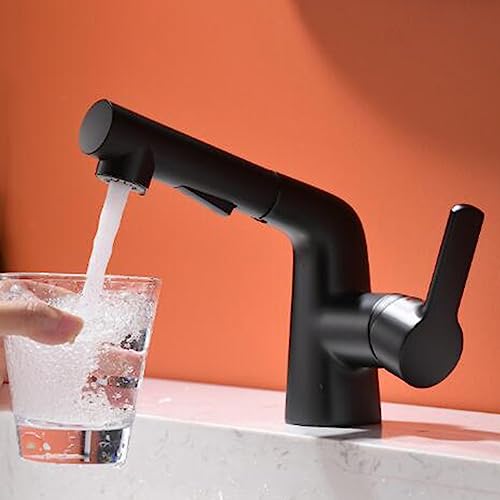 Robinet de lavabo multifonction extractible pour simplifier les soins de salle de bain