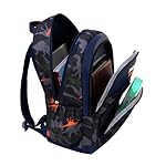 Children's breathable and waterproof schoolbags, comfortable backpacks suitable for primary school students (Deep blue, Large) - Image 3