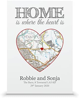 House warming gift for new home | New home map present