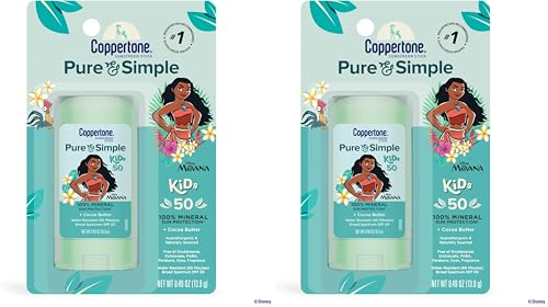Coppertone Pure and Simple Kids Disney Moana Sunscreen Stick