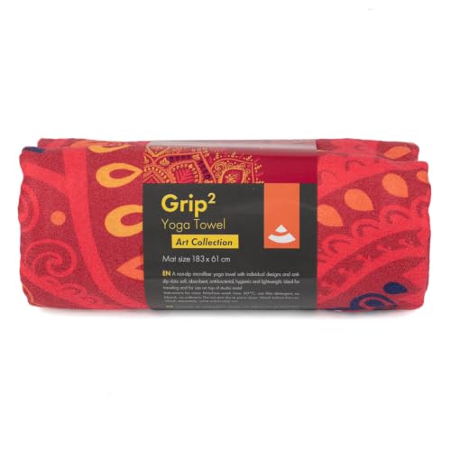 Bodhi Grip² Yoga Handtuch | Yogatuch mit Anti-Rutsch-Noppen | Rutschfestes...