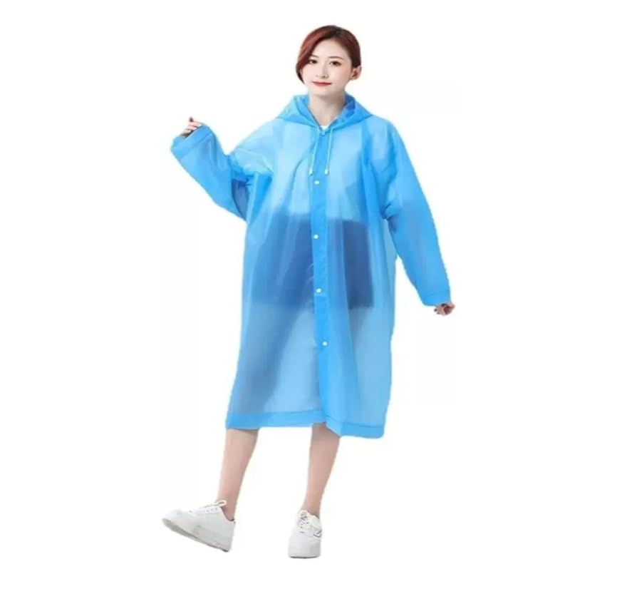 Image of Akshana pack of 2 random colour Unisex Waterproof Raincoat Set for Men & Women | High Quality PVC Rain Suit with Jacket & Pants | Perfect for Cycling, Trekking, Camping & Rainy Season Use