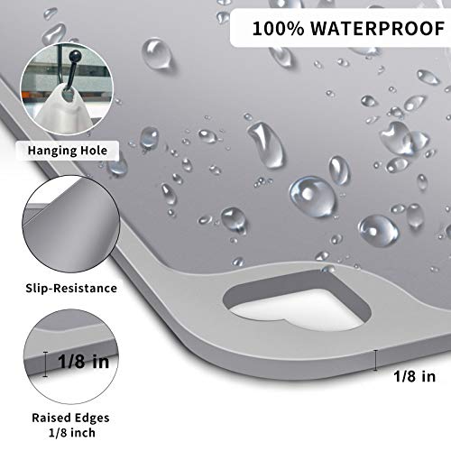 MIDOG Dog Food Mat - Silicone Dog Cat Bowl Mat for Feeding Food and Water - Lifetime Replacement - Washable Non-Slip Mat Waterproof Dog Placemat for Puppy Small Medium Large Pets