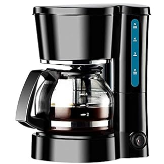 GLJTUO Kaffeemaschinen Büro Gewerblicher Haushalt Automatische Kaffeemaschine Elektrische Mini-Filterkaffeemaschine-Rot Die Neue