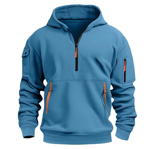 Boys Hoodies Teens Quarter Zip Hooded Sweatshirt Fashion Casual Long Sleeve Fall Winter Pullover Clothes2