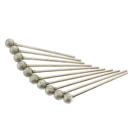 Fresas diamantadas bola 10mm pack 10 piezas miniatura 4
