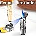 Windproof Torch Lighter refillable Torch Butane Lighter Adjustable Flame Suitable for Candles Barbecue Fireplace Camping(Red1)
