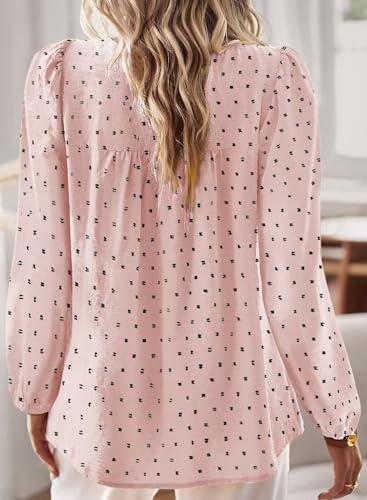 Image of Falechay Womens Tops Flowy Boho Dressy Casual Lace Cute Long Sleeve Shirts