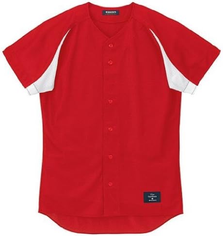 デサント(DESCENTE) ユニフォームシャツ（フルオープンシャツ） STD-92T RDSW レッド/Sホワイト XA