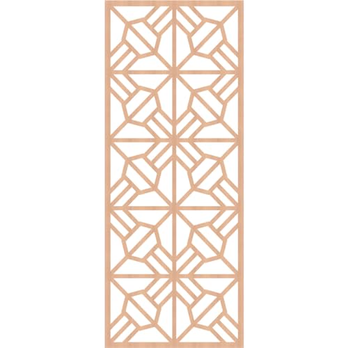 Image of Auburn Decorative Pierced Fretwork Wood Wall Panels, 27 3 /8 inchW x 69 3 /8 inchH x 3 /8 inchT, Alder