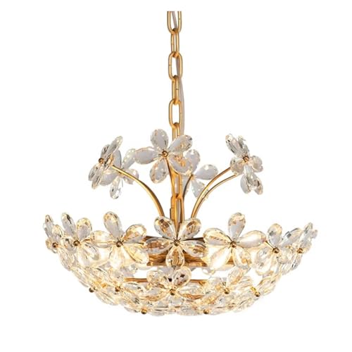 Lustre en verre de luxe doré d'exception pour salle à manger