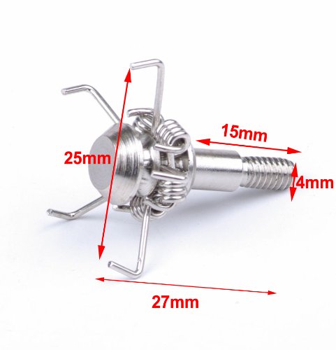 NuoYa001 12pcs Archery Small Game & Target Points Bowhunting Hunting Broad head Judo Arrow Points,Paw Point,4mm Screws into - Thumbnail 3