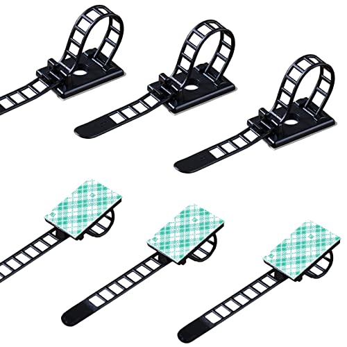 200 Pieces Cable Management Desk Wire Organizer Cable Ties Zip Ties Adhesive Cord Clips Cord Keeper Desk Wire Management