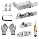 Self Closing Door Pivot Hinges - 360 Degree Shaft Stainless Steel, Heavy Duty Hidden Door...