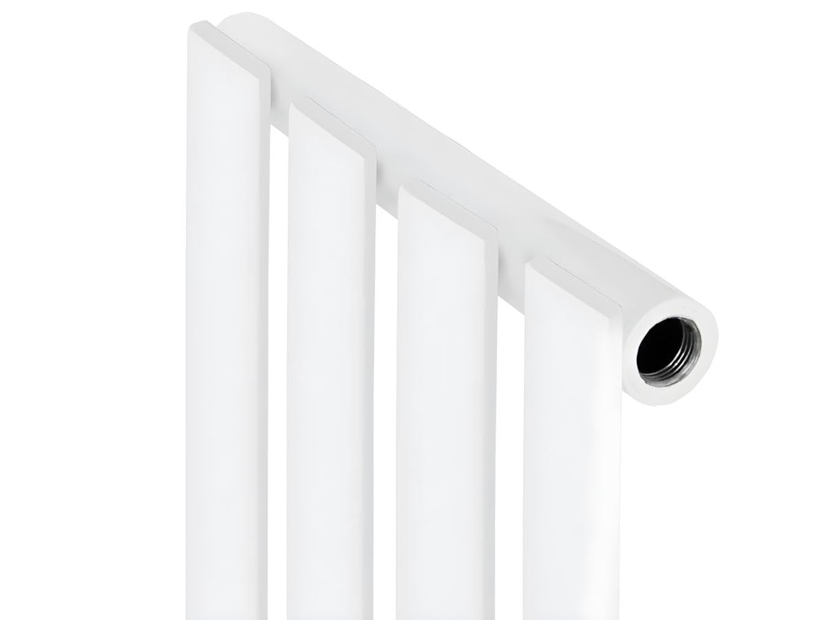 ECD Germany Stella Design Radiador de panel - 260 x 1400 mm - Blanco - Radiador toallero agua calefaccion - Calentador de baño - Calefaccion de pared - No eléctrico -