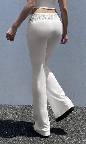 Women Summer Crochet Knit Pants Y2k Low Waist Drawstring Cover Up Pant Sexy Wide Leg Stretchy Hollow Out Beach Pants4