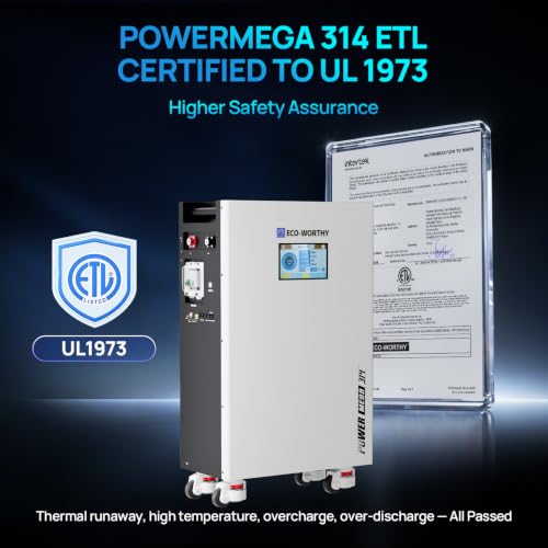 ECO-WORTHY Powermega 48V 314Ah UL1973 LiFePO4 Energy Storage System with Liber 10KP 10kW Hybrid Inverter, Active Balancing BMS, Battery Built-in Bluetooth&WiFi, Communication for Home Backup, Off-Grid - Image 4