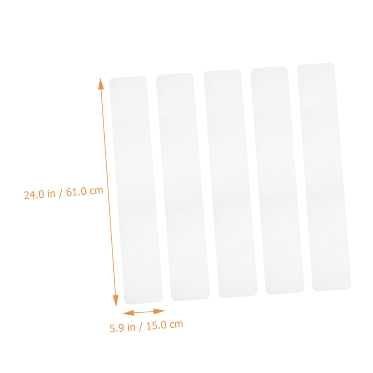 Zerodeko Tiras Antideslizantes Transparentes Uso Prolongado Certificadas, Adhesivas, Resistentes al Desgaste Pack 10 Unidades para Escaleras y Ducha para Baño y Escaleras