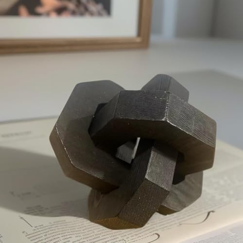 Sculpture décorative de nœud entrelacé pour commode et support TV