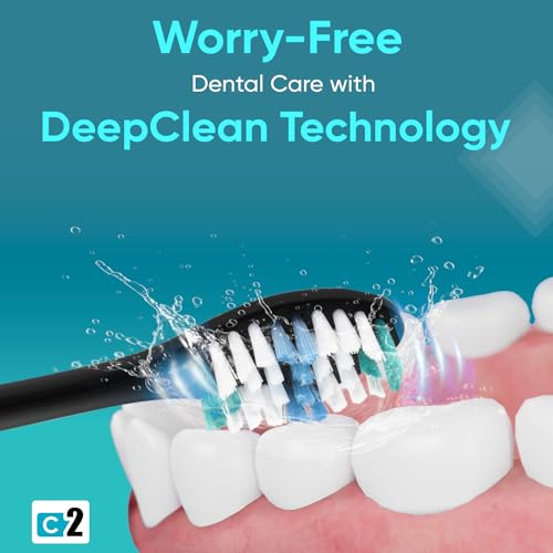 Vega CareOne C2 Electric Toothbrush Battery Operated with IPX7 Waterproof, 3 Brush Head, 2 Min Auto-Timer, 40000 Vibration/Min, 60 Days Battery... - Image 7