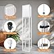 Omdekor LED Floor Lamp aus Holz, Wohnzimmer Stehlampe mit E27 Fassung, Stehleuchte mit Regal 3 Farbtemperaturen 3000-5000K, Vintage Stehlampen für Wohnzimmer Schlafzimmer Arbeitszimmer Büro